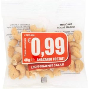 ANACARDI TOSTATI GR40 PZ20 EUROCOMP