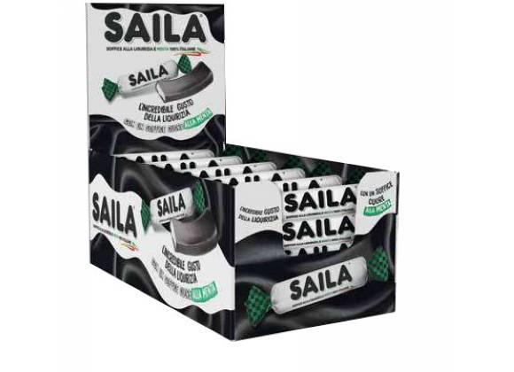 Saila Soffice Liquirizia e Menta Monopezzo 100 g - Confezione da 19 pezzi