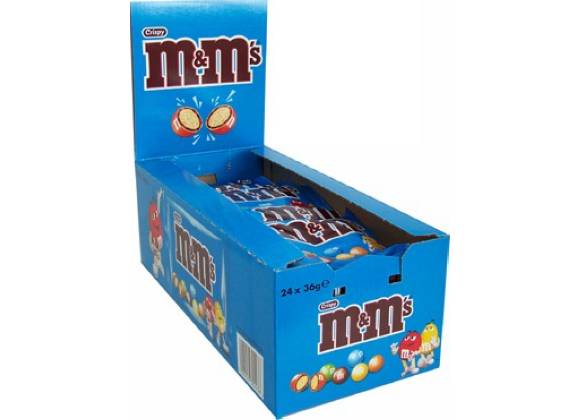 M&M's Crispy 36 gr, confezione 24 pz