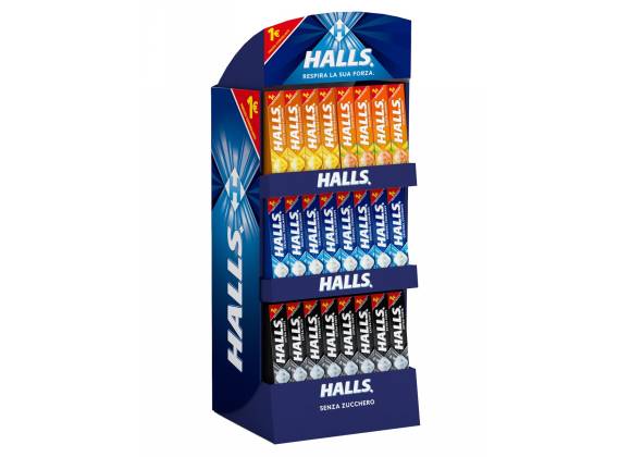 Espositore Halls - Confezione da 144 stick