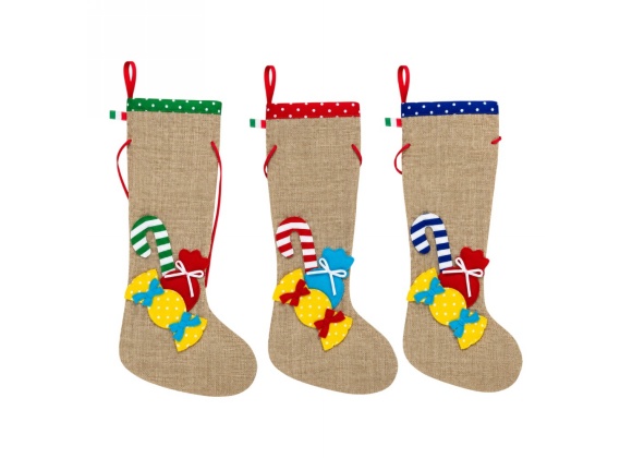 Calza Doni in Juta 40 cm - Confezione da 3 pezzi