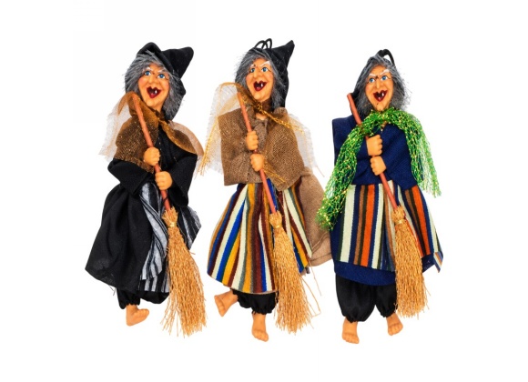 Befana Volante Mini 12 cm - Confezione da 6 pezzi