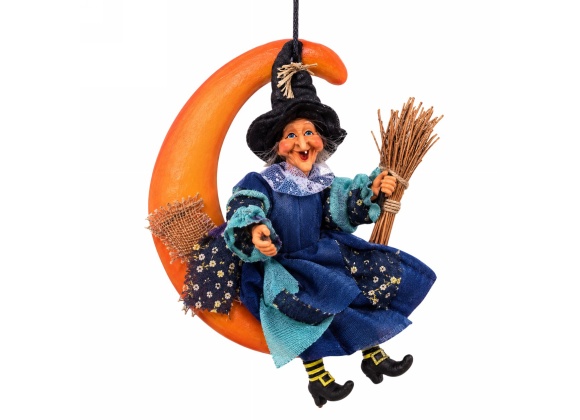 Befana sulla Luna 20 cm