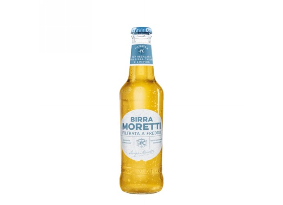 Birra Moretti Filtrata a Freddo 33 cl - Cassa da 24 bottiglie
