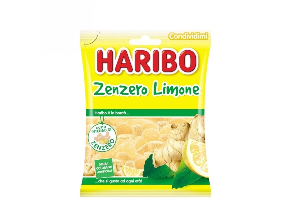 Zenzero e Limone Haribo 150 g - Confezione da 12 pezzi