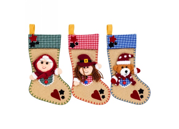 Calza Pupazzo 35 cm - Confezione da 3 pezzi
