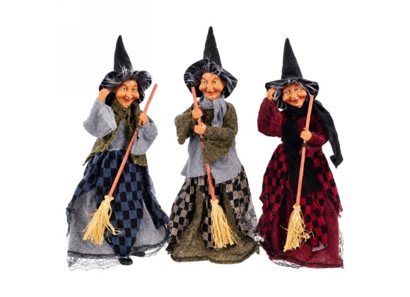 Befana Quadretti Contenitore 40 cm