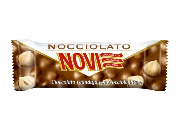 Barretta Nocciole e Gianduia Novi 30 g - Confezione da 30 pezzi