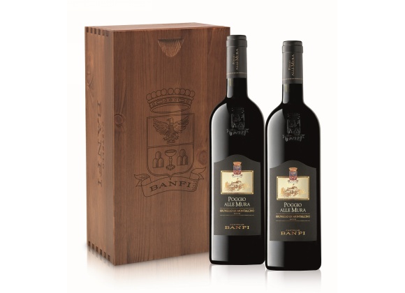 Poggio alle Mura Brunello di Montalcino DOCG 2020 Cassetta di Legno 2 bottiglie