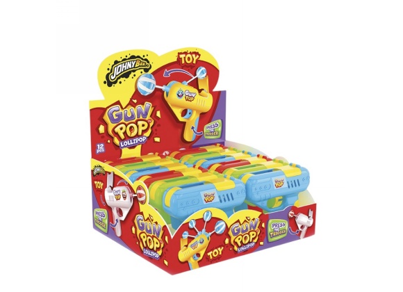 Gun Pop Lollipop Joygum - Confezione da 12 pezzi