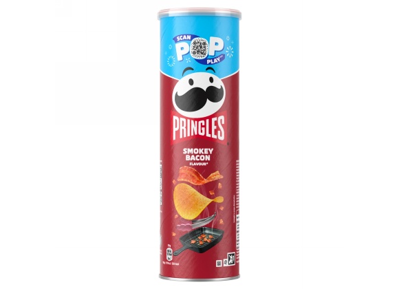 Pringles Bacon Tubo 175 g - Confezione da 6 tubi