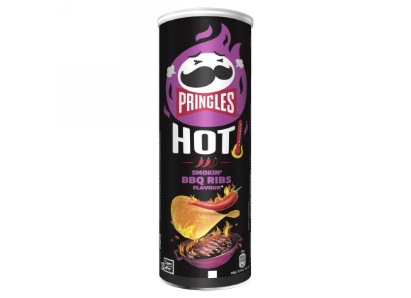 PRINGLES HOT SMOKIN BBQ 160GR 19PZ