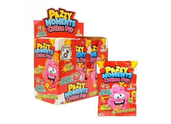 Pazzy Moments Zucchero Filato 11 g - Confezione da 12 pezzi