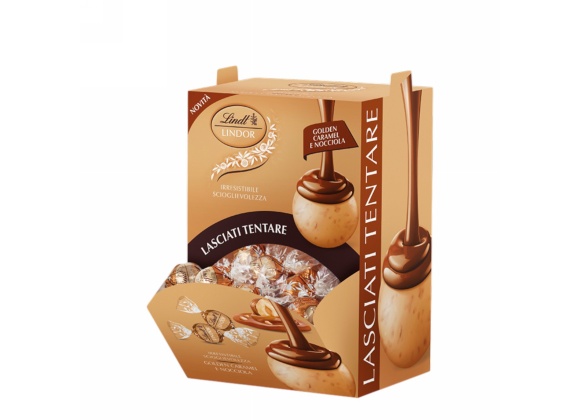 Boules Lindor Caramello e Nocciola 1,2 kg – Confezione da 96 pezzi