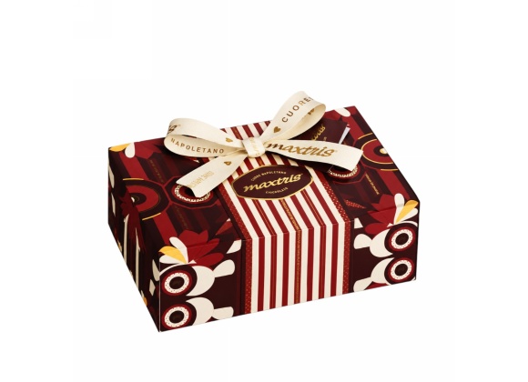SCATOLA REGALO BORDEAUX C/CIOCC 350GR
