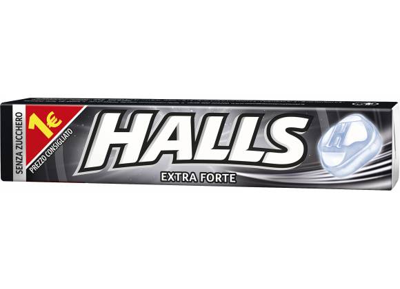 Halls Senza Zucchero Extra Forte - Confezione da 20 stick