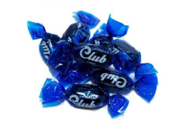 Caramelle Club Forte Blu 3 kg - Confezione da 720 pezzi