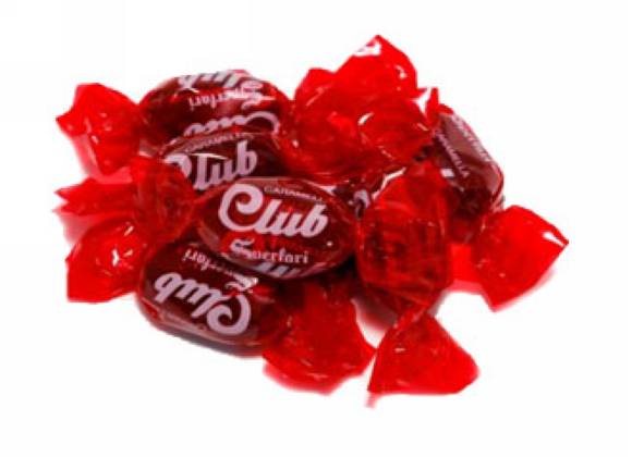 Caramelle Club Rossa 3 kg - Confezione da 720 pezzi