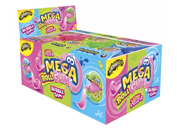 Bubblegum Maxi roll Joygum 40 g - Confezione da 24 pezzi