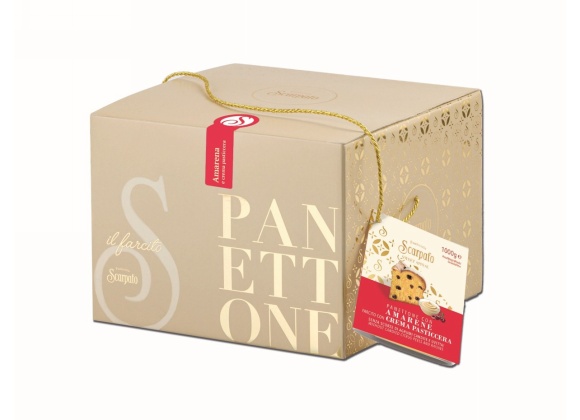 Panettone Scarpato Amarena e Crema Pasticcera 1 kg