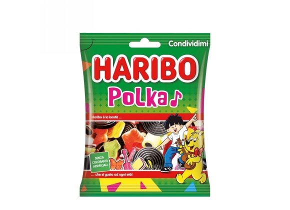 Polka Haribo 175 g - Confezione da 24 pezzi