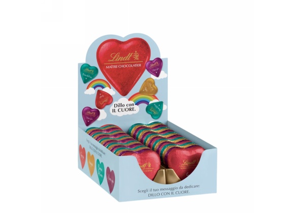 Cuore Lindt al Latte Millegusti 24 g –  Espositore da 40 pezzi