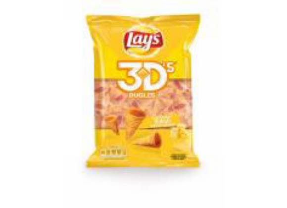 Lay's 3Ds Bugles Formaggio 100 g - Confezione da 15 sacchetti