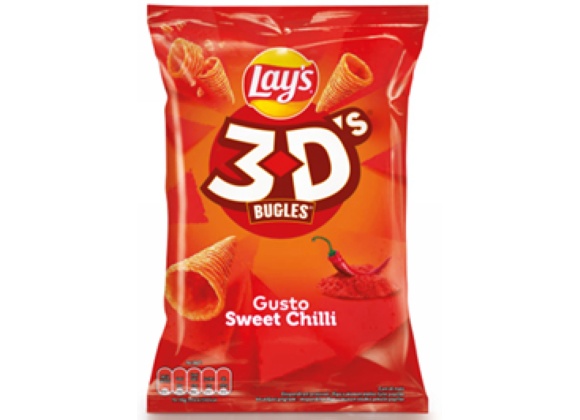LAYS 3DS BUGLES CHILLI 100GR 15PZ