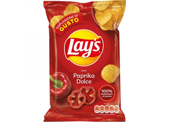 Lay's Paprika Dolce 60 g - Confezione da 15 sacchetti
