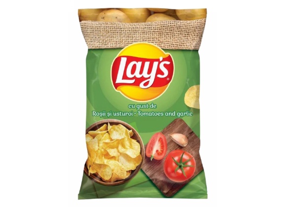 LAYS POMODORO & AGLIO 125GR 10PZ