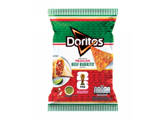 DORITOS BEEF BURRITO 90GR 14PZ