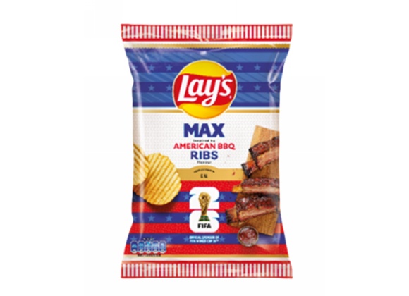 LAYS MAX AMERICAN BBQ RIBS 115GR 10PZ