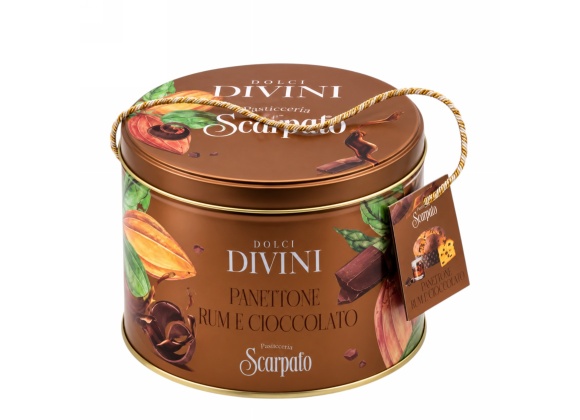 Panettone Scarpato Rum e Cioccolato in Latta 750 g