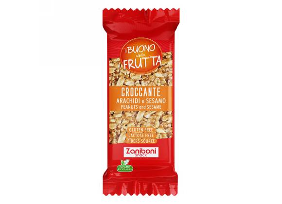 Croccante Arachidi e Sesamo Senza Glutine 30 g - Confezione da 24 pezzi
