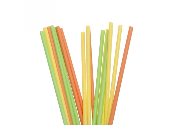 Cannucce Colorate in Plastica Biodegradabile 21 cm - Confezione da 500 pezzi