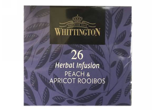 Whittington Tea N. 26 Fruit Infusion Peach & Apricot Rooibos - Confezione da 15 filtri