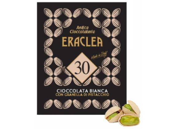 Cioccolata Eraclea N. 30 Bianca con Pistacchi - Confezione da 15 buste