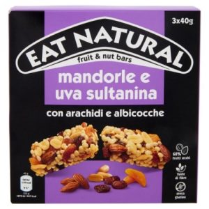 EAT NATURAL MANDORLE/UVETTA 40GR 12PZ
