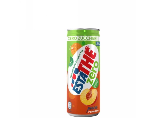 Estathé Pesca Zero Lattina 33 cl - Confezione da 24 lattine