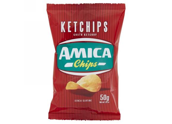 AMICA CHIPS KETCHUPS 50GR 21PZ
