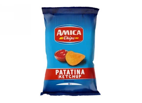 Amica Chips Ketchup 50 g - Confezione da 21 sacchetti
