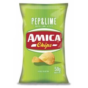 AMICA CHIPS PEPE & LIME 50GR 21PZ